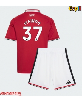 Manchester United Kobbie Mainoo #37 Echipament de Fotbal Replică 2026-27 Copii Acasa (+ Șorturi)